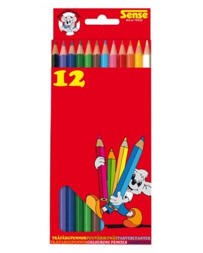 Creioane colorate Sense – 12 bucati - 1
