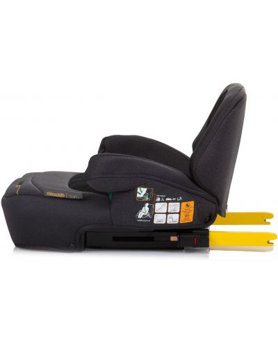 Inaltator scaun auto Chipolino - Safy, IsoFix, i-Size, 125-150 cm, Obsidian - 4