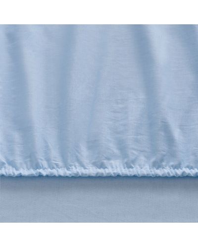 Set cearșaf cu elastic și feță de pernă TAC - 100% bumbac, pentru 100 x 200 cm, albastru - 2