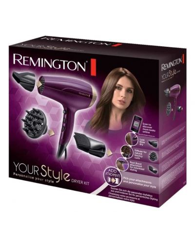 Uscător de păr Remington - Your Style, 2300W, 3 grade, mov - 3