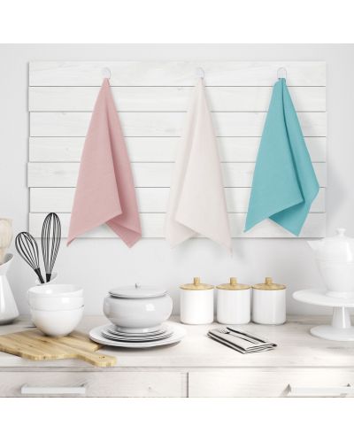Set de 9  prosoape de bucătărie AmeliaHome - Letyy, 50 x 70 cm, roz/alb/albastru - 4