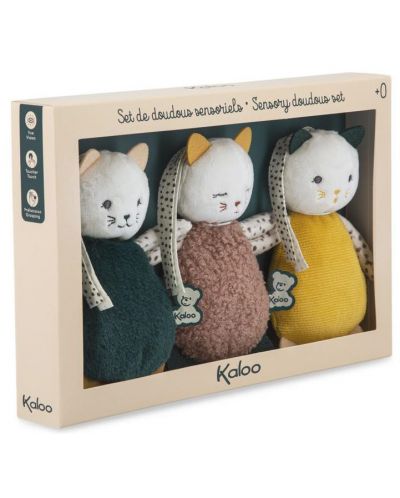 Set de jucării Kaloo - Pisicuțe pentru gâdilat, 3 buc - 4