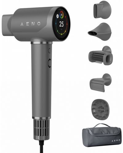 Uscător de păr AENO - AHD0005G, 1500W, 3 viteze, gri