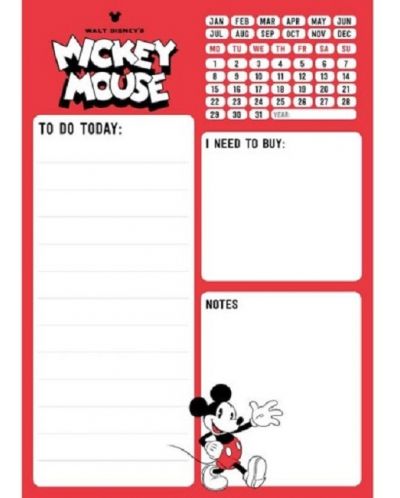 Planner saptamanal Mickey Mouse, A5, 54 de file - 1