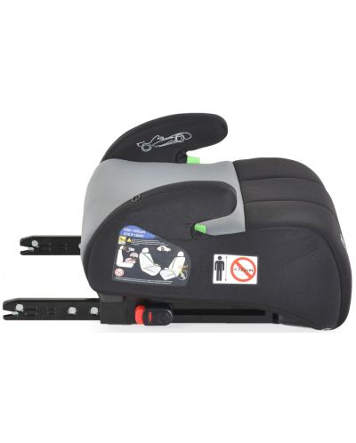 Inaltator scaun auto Moni - Monza, IsoFix, i-Size, 125-150 cm, Grey - 2