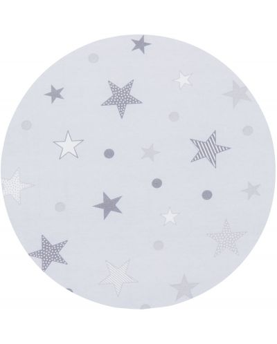 Saltea pliabila Chipolino, 60 x 120 x 6 cm, platina cu stele gri - 4