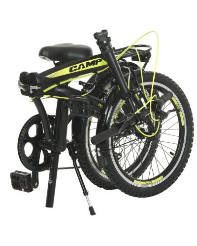 Bicicleta de oras pliabila CAMP - Q10, 20", negru/galben - 6