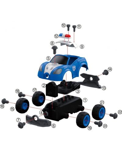 Raya Toys - Mașina de poliție a orașului - 3