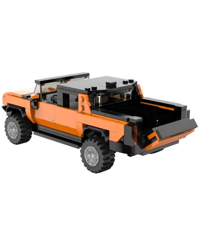 Mașină prefabricată Rastar - Jeep Hummer EV, 1:30, portocaliu - 4