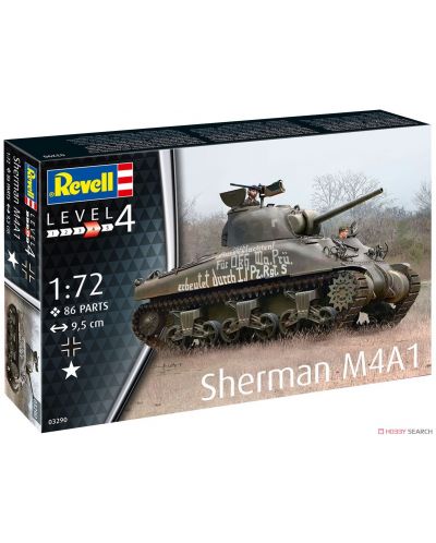 Model asamblabil Revell - Tanc Sherman M4A1 - 1