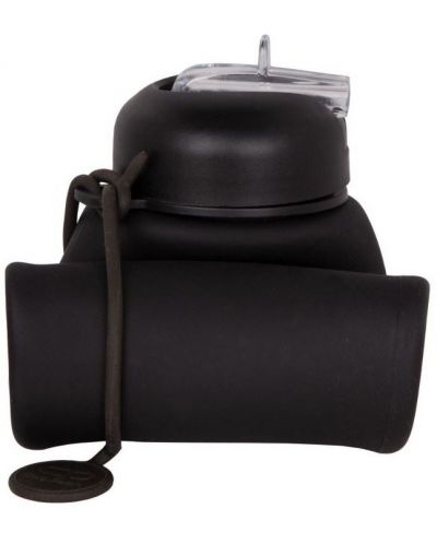 Sticlă pliabilă din silicon Cool Pack Pump - Rpet Black, 600 ml - 2