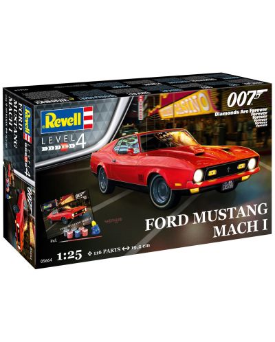 Set de asamblat Revell Modern: Mașini - Ford Mustang Mach 1 (James Bond 007) Diamonds Are Forever - 8