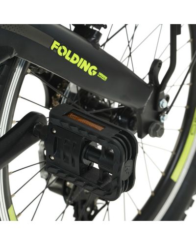 Bicicleta de oras pliabila CAMP - Q10, 20", negru/galben - 7