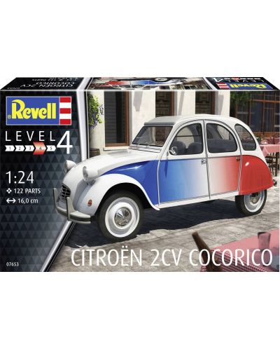 Model asamblabil Revell Contemporane: Automobile - Citroën 2CV COCORICO - 2