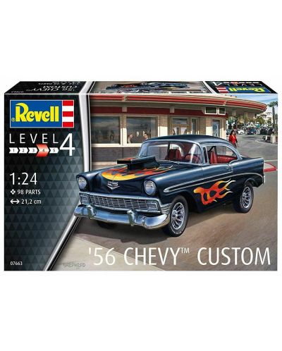Model asamblabil Revell Contemporane: Automobile - 1956 Chevy Custom - 2
