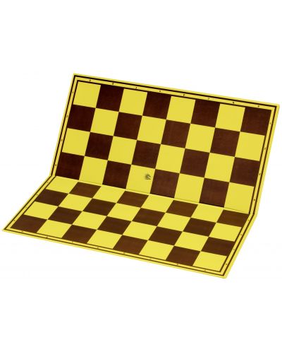 Tablă de șah pliabilă Sunrise - galben/maro - 1