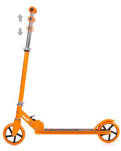 Scuter pliabil pentru copii Chipolino - Modele, portocaliu - 3