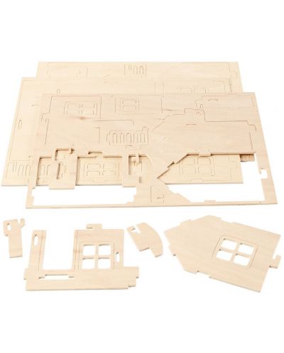 Set 3D prefabricat Compania Creativ - Casa cu terasa - 3