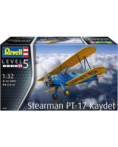 Model asamblabil Militare: Avioane  - Stearman PT-17 Kaydet - 2