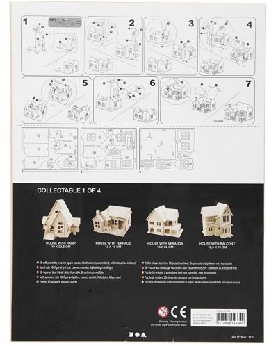 Set 3D prefabricat Compania Creativ - Casa cu terasa - 5