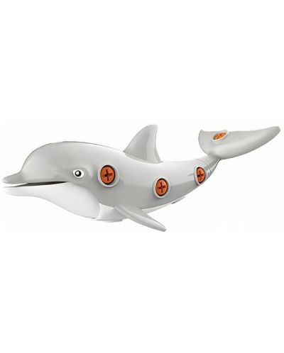 Jucărie asamblată Raya Toys - Delfin, cu unelte - 1