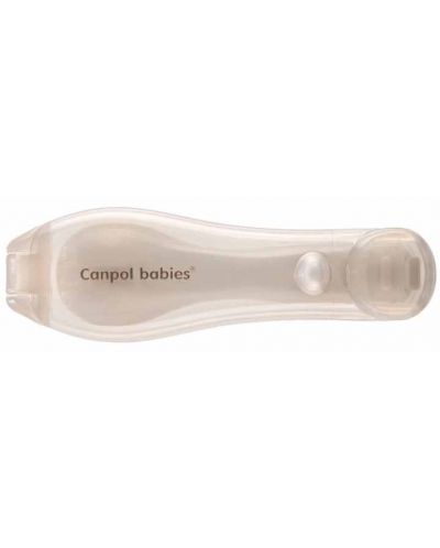 Lingurita pliabila pentru copii pentru calatorii Canpol babies - gri - 5