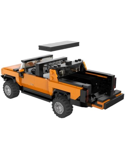 Mașină prefabricată Rastar - Jeep Hummer EV, 1:30, portocaliu - 2