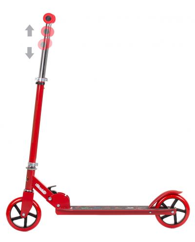Chipolino scuter pliabil pentru copii - Sharkey, roșu - 3