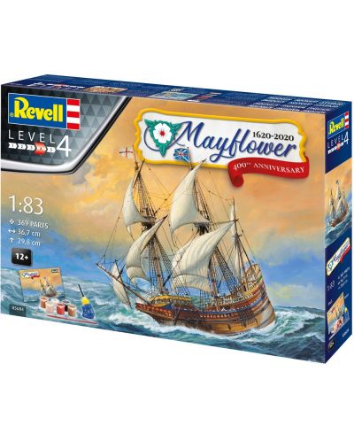 Model asamblabil Revell Antice: Nave - Velierul Mayflower (ediție jubiliară de 400 de ani) - 5