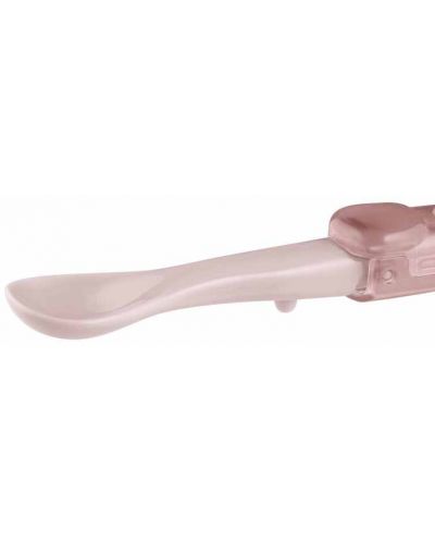 Lingurita pliabila pentru copii pentru calatorii Canpol babies - roz - 2