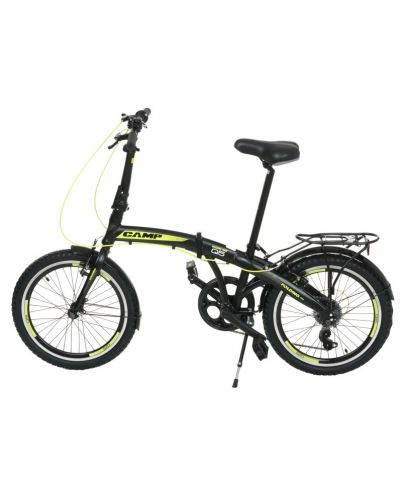 Bicicleta de oras pliabila CAMP - Q10, 20", negru/galben - 3