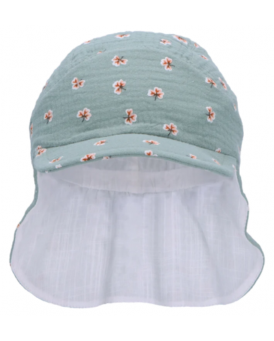Pălărie cu gât din material textil și protecție UV 50+ Sterntaler - 55 cm, 4-6 ani, verde - 2