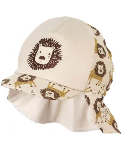 Pălărie cu gât din material textil și protecție UV 50+ Sterntaler - Leu, 47 cm, 9-12 luni - 1