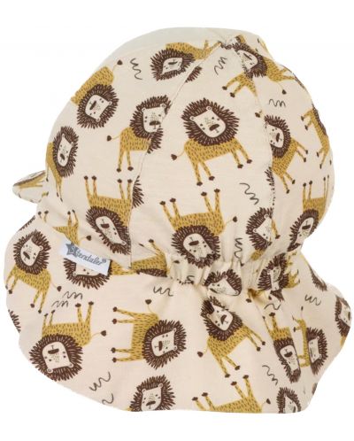 Pălărie cu gât din material textil și protecție UV 50+ Sterntaler - Leu, 47 cm, 9-12 luni - 4