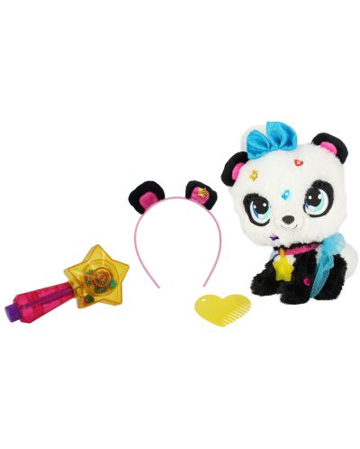Jucarie de plus Shimmer Stars - Panda Pixie, cu accesorii - 3