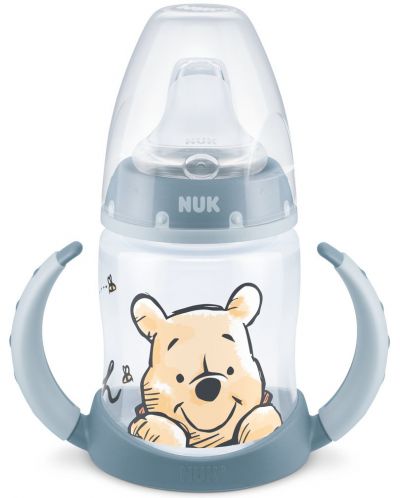 Sticluță de suc Nuk First Choice - Disney, 150 ml, gri, Winnie the Pooh - 1