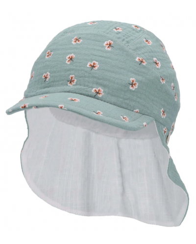 Pălărie cu gât din material textil și protecție UV 50+ Sterntaler - 55 cm, 4-6 ani, verde - 1