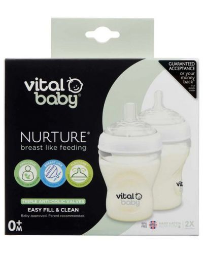 Biberoane Vital Baby - Anti-Colic, 240 ml, 0+ luni, 2 buc. - 5