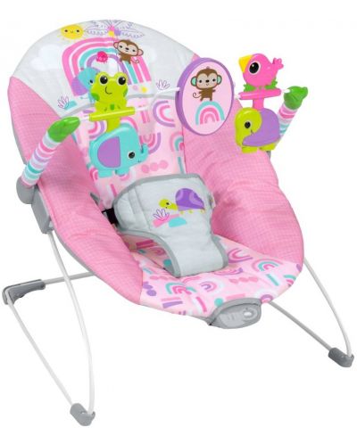 KIDS II 16732 Pink Paradise™ Vibrating Bouncer - 1