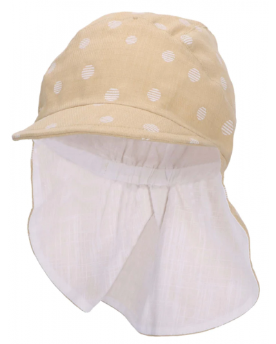 Pălărie cu gât din material textil și protecție UV 50+ Sterntaler - La puncte, 51 cm, 18-24 luni - 1