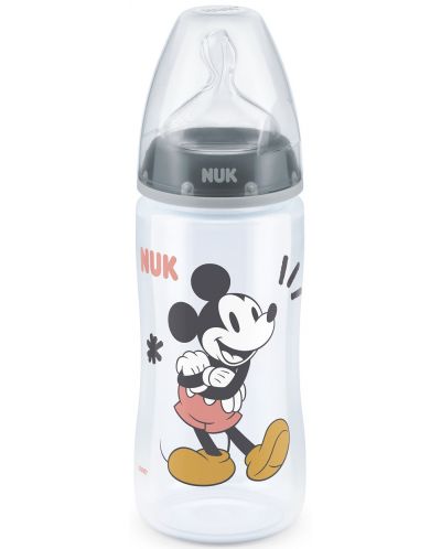 Bineron  Nuk First Choice - Mickey Mouse, cu tetina din silicon, 300 ml, pentru baiat - 1