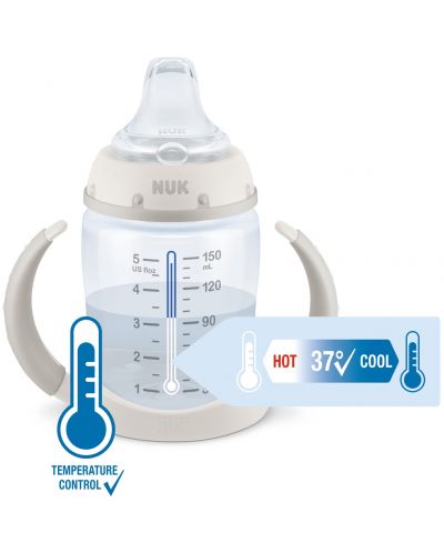 Biberon Nuk - Temperature Control, cu tetina pentru suc, 150 ml, mov - 2