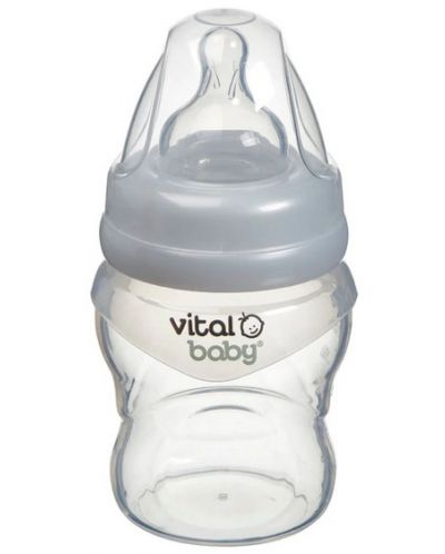Sticluță de sprijin pentru hrănire din silicon Vital Baby - Anti-Colic, 150 ml  - 1