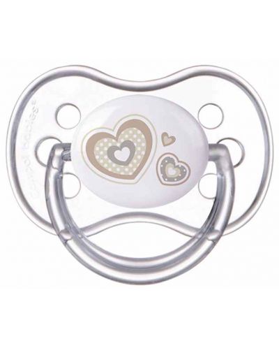 Suzeta din silicon Canpol Newborn Baby, simetrica - 6-18 luni, Inima - 1