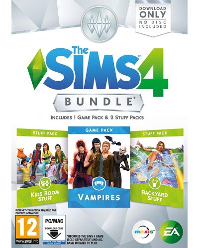 The Sims 4 Bundle Pack 7 - Vampires, Kids Room Stuff, Backyard Stuff (PC) - 1