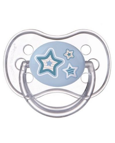 Suzeta simetrica din silicon Canpol Newborn Baby 0-6 luni, albastra - 1