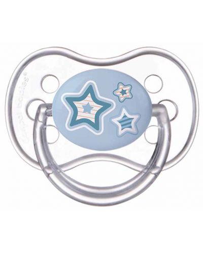 Suzeta din silicon Canpol Newborn Baby, simetrica - 6-18 luni, stea - 1