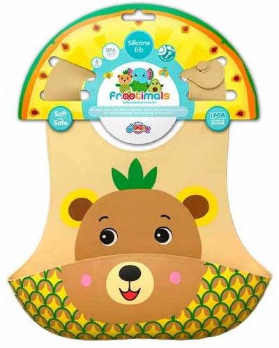 Babeta din silicon cu buzunar Licențiere pentru copii - Bear - 2
