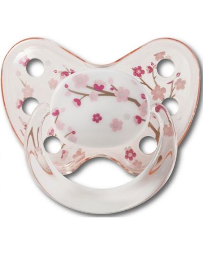 Suzeta din silicon cu inel Baby-Nova - Dentistar Art, marimea 3, roz - 1