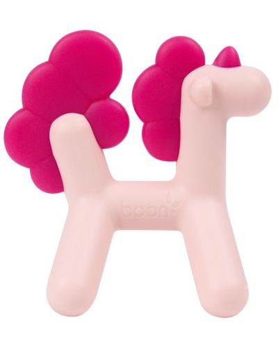 Gumă de mestecat din silicon Boon Prance - Unicorn, roz - 1